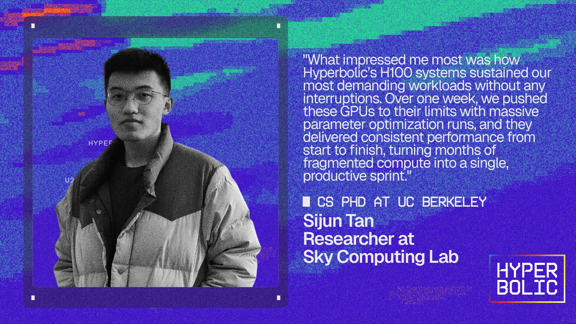 Sijun Tan researcher at Sky Computing Lab