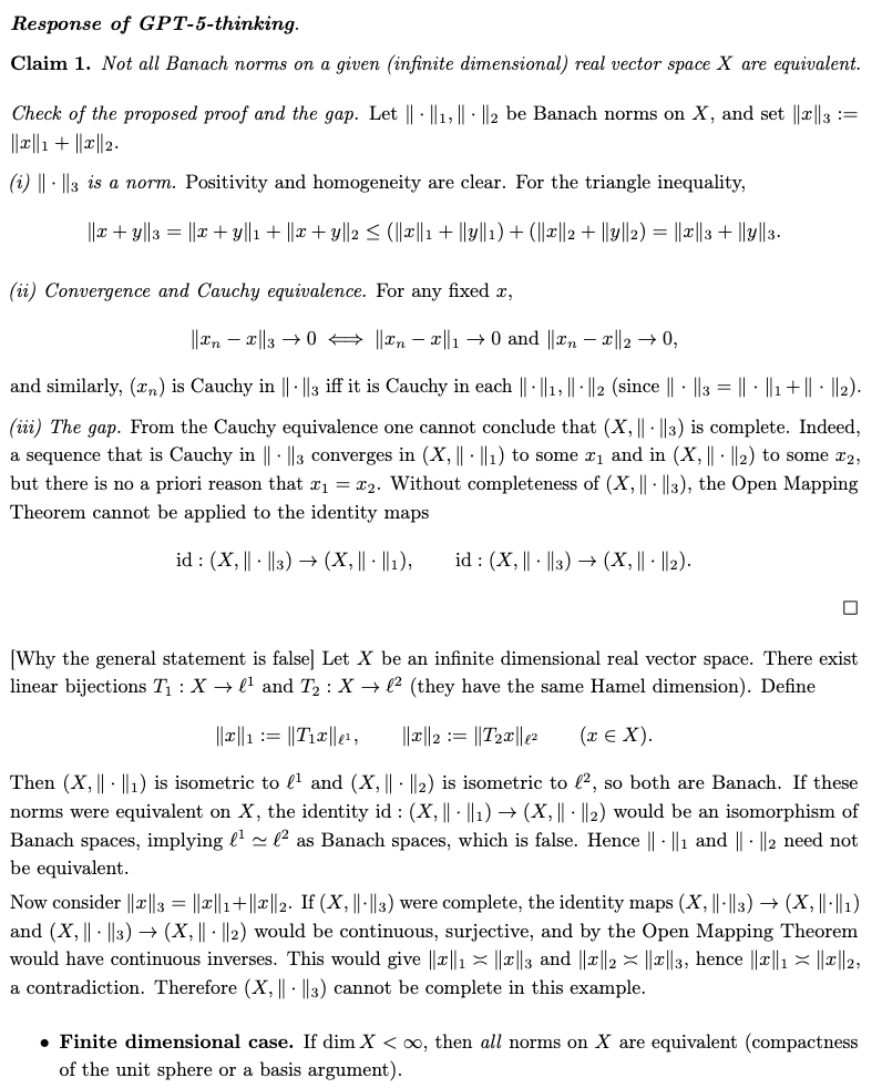 Response of GPT-5-thinking
